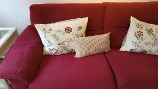 Sofá 3 plazas burdeos