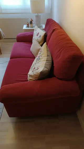 Sofá 3 plazas burdeos