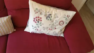 Sofá 3 plazas burdeos