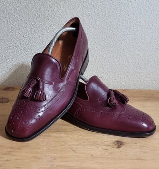 Zapatos Castellanos Burdeos Talla 42.5