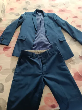 Traje de chaqueta azul para niño talla 14