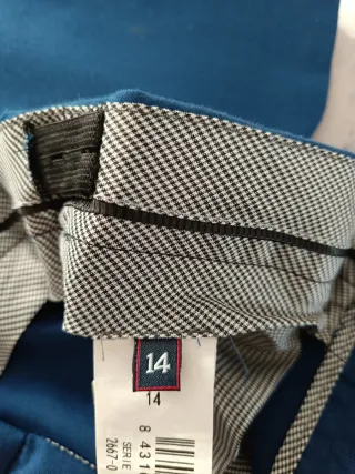 Traje de chaqueta azul para niño talla 14