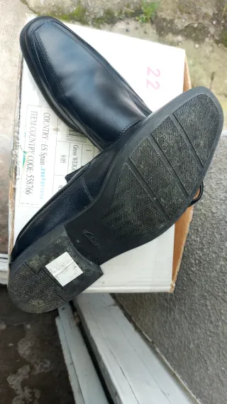 Zapatos Clarks Negros Hombre