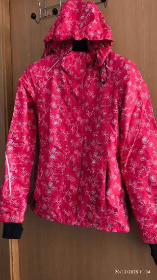 Chaqueta de esquí con estampado floral