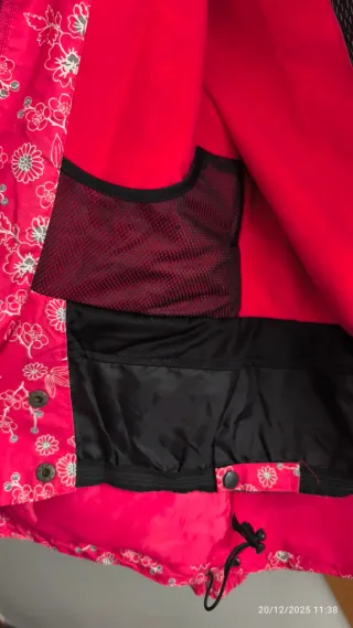 Chaqueta de esquí con estampado floral