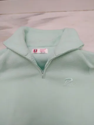 Polar verde con cremallera