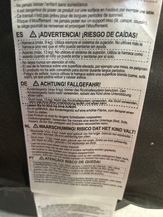 Hamaca bebé Babybjorn gris oscuro reclinable