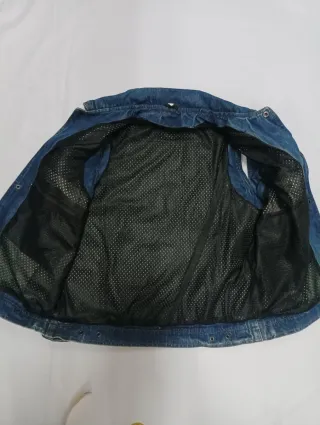 Chaleco tejano azul talla L