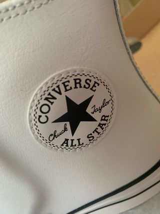 Botas Converse Piel Blancas N39