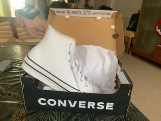 Botas Converse Piel Blancas N39