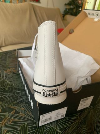 Botas Converse Piel Blancas N39