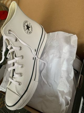 Botas Converse Piel Blancas N39