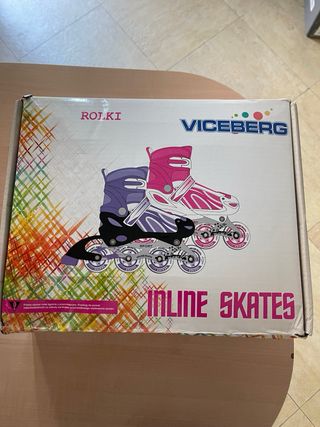 Patines en línea infantiles azules