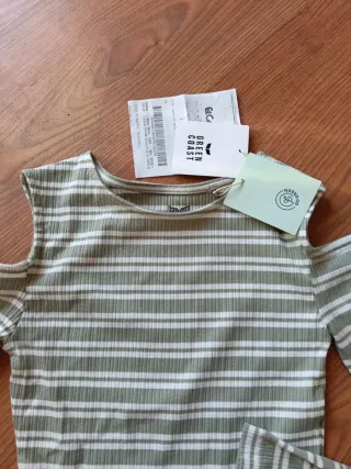 Camiseta Green Coast Rayas Verdes y Blancas