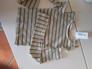 Camiseta Green Coast Rayas Verdes y Blancas