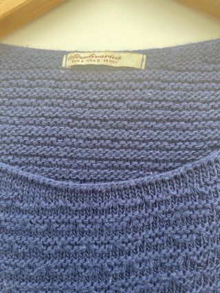 Jersey azul manga 3/4