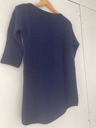 Jersey azul manga 3/4