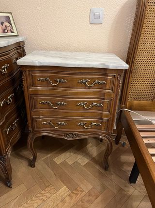 Dormitorio completo + mesillas y aparador mármol