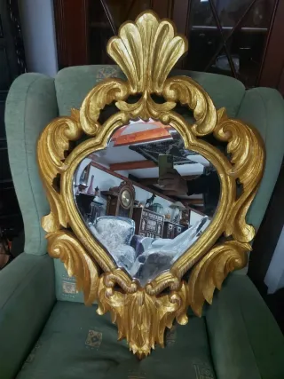 Espejos Dorados Estilo Cornucopia