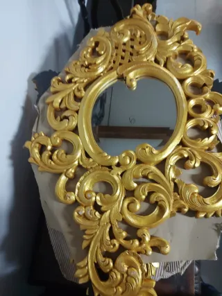 Espejos Dorados Estilo Cornucopia