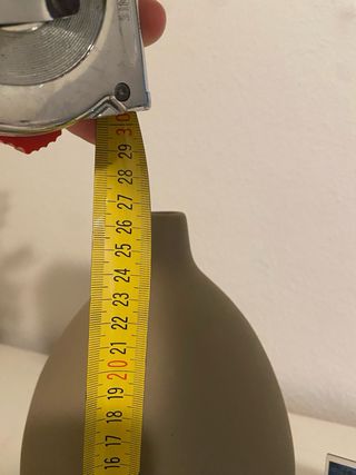 Jarrón decorativo beige marrón