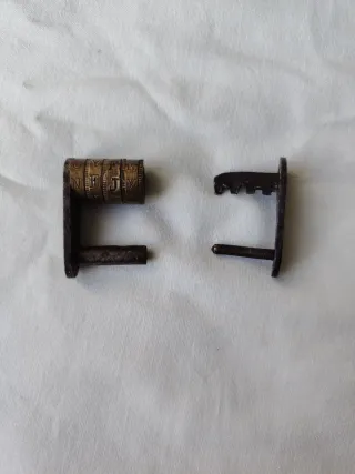 Candado antiguo chino con clave