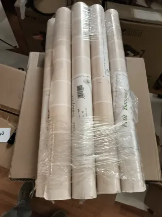 13 Rollos Papel Pintado Rayas Salmón