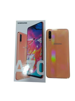TELEFONO CELLULARE SAMSUNG GALAXY A70 128GB 6GB RAM ARANCIONE + SCATOLA
