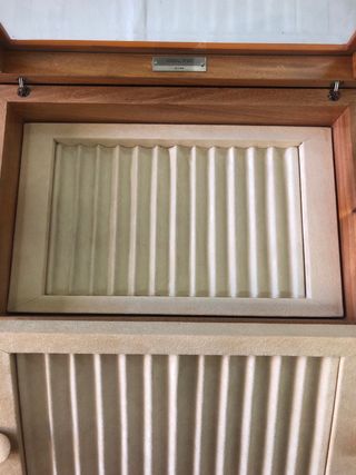 Scatola porta penne Delta in radica