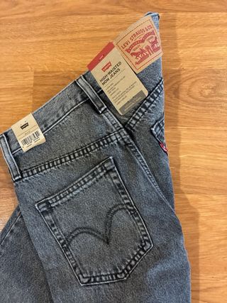 Levi's Vaqueros Mujer Talle Alto Gris W26 L27