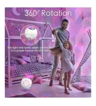 Proyector de techo con luz y sonido