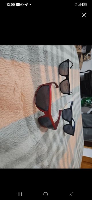 Gafas de sol negras. LAS ROJAS ESTAN VENDIDAS