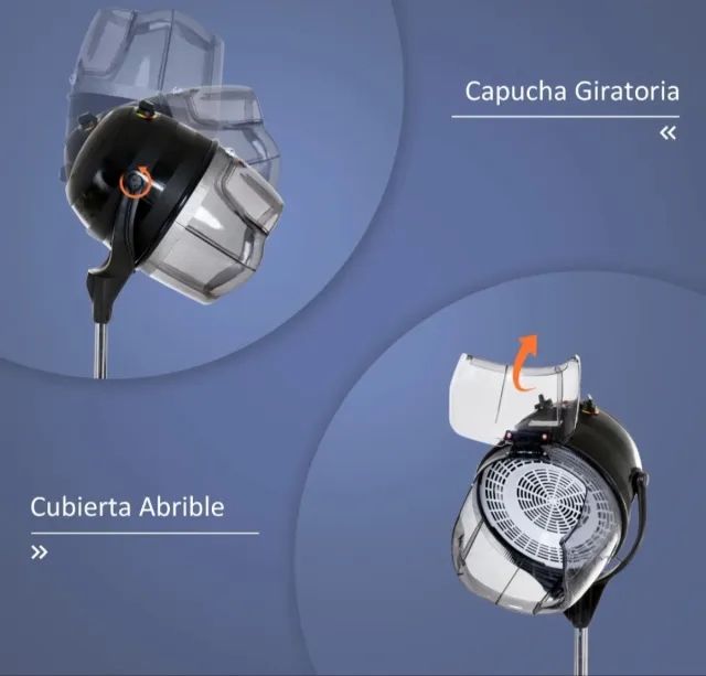 Secador de casco ajustable