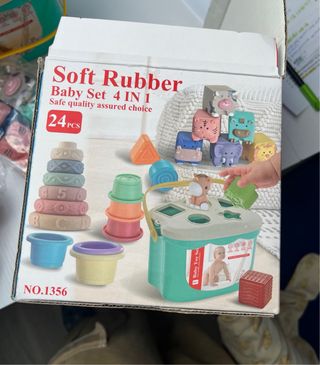 Juguete Bebé Alaire 4 en 1 Goma Suave