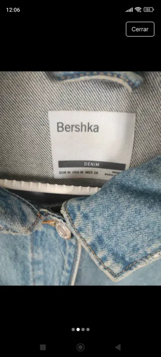 Cazadora vaquera Bershka talla S