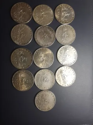 Lotto 13 Monete 500 Lire Argento