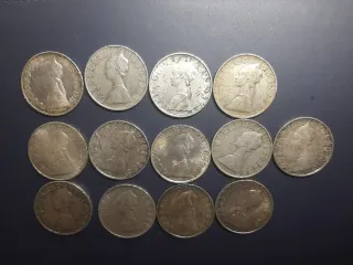 Lotto 13 Monete 500 Lire Argento