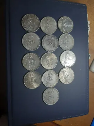 Lotto 13 Monete 500 Lire Argento