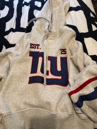 Sudadera Zara NFL Giants Gris