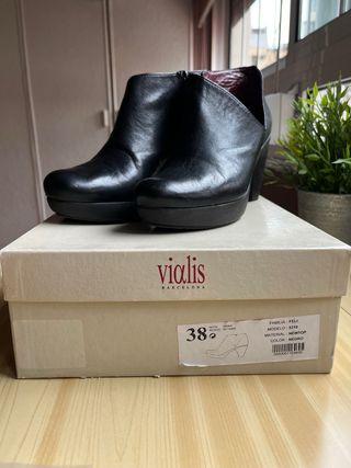 Botines Vialis Negros Talla 38