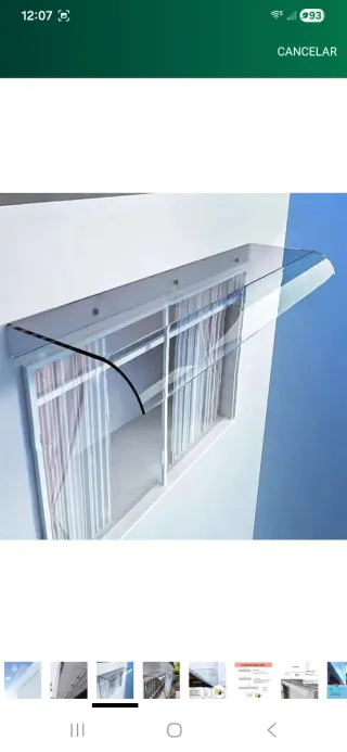 Marquesina/Techo para puertas, ventanas,calentador