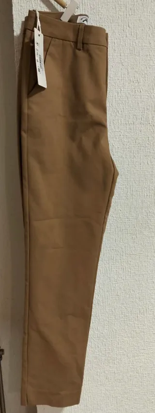 Pantalón de vestir de pinza marrón