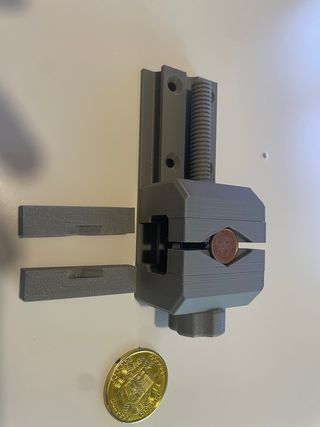 Torno para limpiar monedas