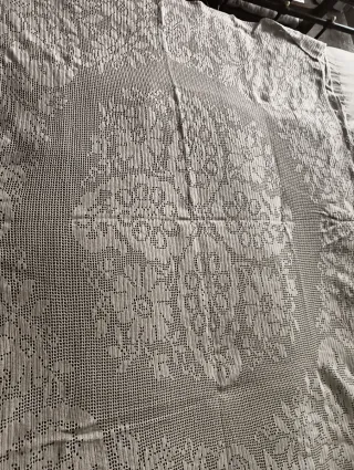 Copritavola uncinetto fatto a mano con freccia