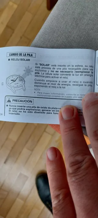 Reloj Pulsar Solar Azul y Plateado