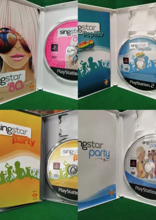 Lote 4 Juegos SingStar PS2 Karaoke