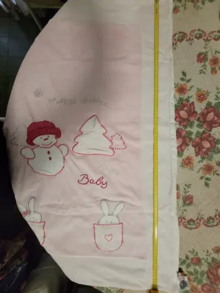 Bellissima copertina morbida rosa con pupazzi