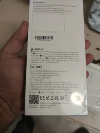 Smartwatch Blackview R30 Max Azul.