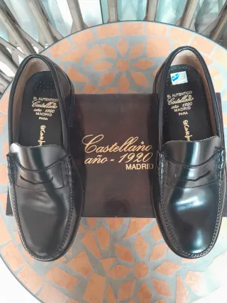 Mocasines Castellano Negros Talla 39