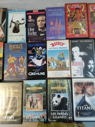 Lote Cintas VHS Varios Géneros
